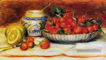  noir Tableaux - fraises Pierre Auguste Renoir Nature morte